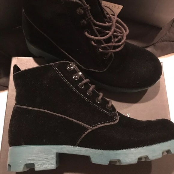 Theyskens' Theory Shoes - Theyskens theory Yasmin velvet black boots sz 39.5